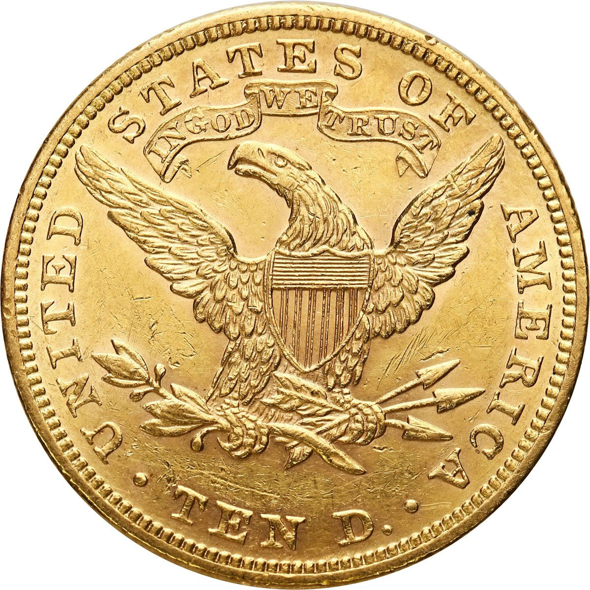 USA. Złote 10 dolarów 1882 Filadelfia